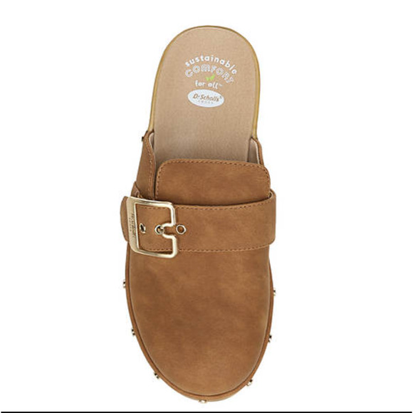 Dr. Scholl'S  Womens Classic Faux Leather Slip on Clogs - Picture 2 of 9